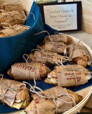 French croissants sandwiches