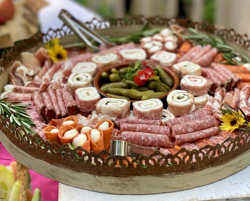 Lavish charcuterie platter